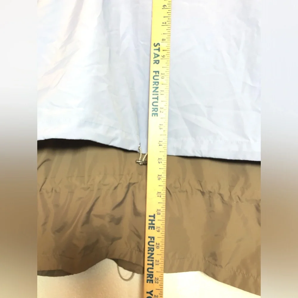 P.E Nation Blue, Taupe & White Colorblock shelter Jacket L/G